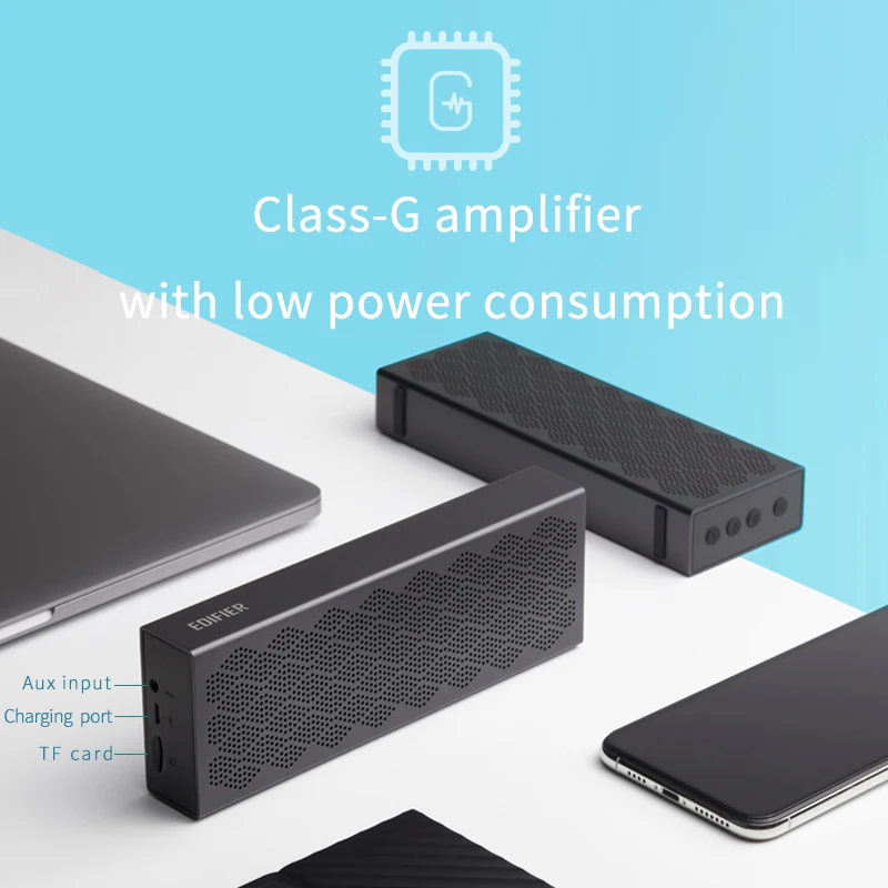 Bluetooth колонка EDIFIER MP120 с поддержкой TF карты AUX входом технология чпу двойные