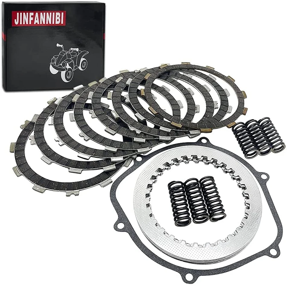 Complete Clutch Kit Heavy Duty Springs and Gasket Compatible for HONDA TRX450 TRX450R TRX450ER Sportrax 450 2004-2014