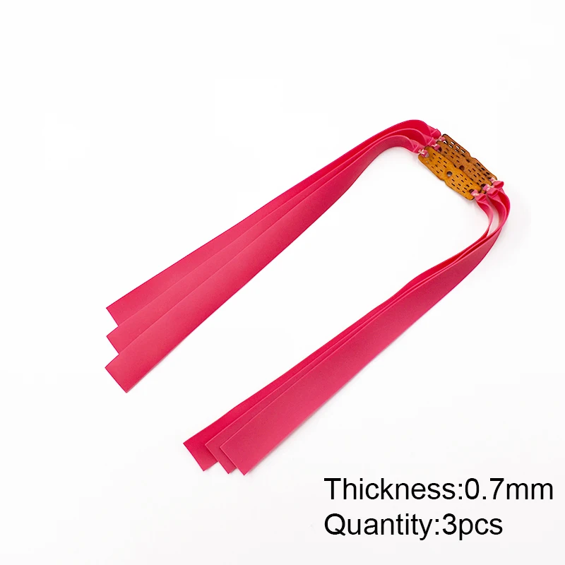 

3pcs/6pcs Slingshot Powerful Elastic Flat Rubber Band Practical Hunting Sports Catapult Accessories Thickness 0.5mm-1.2mm