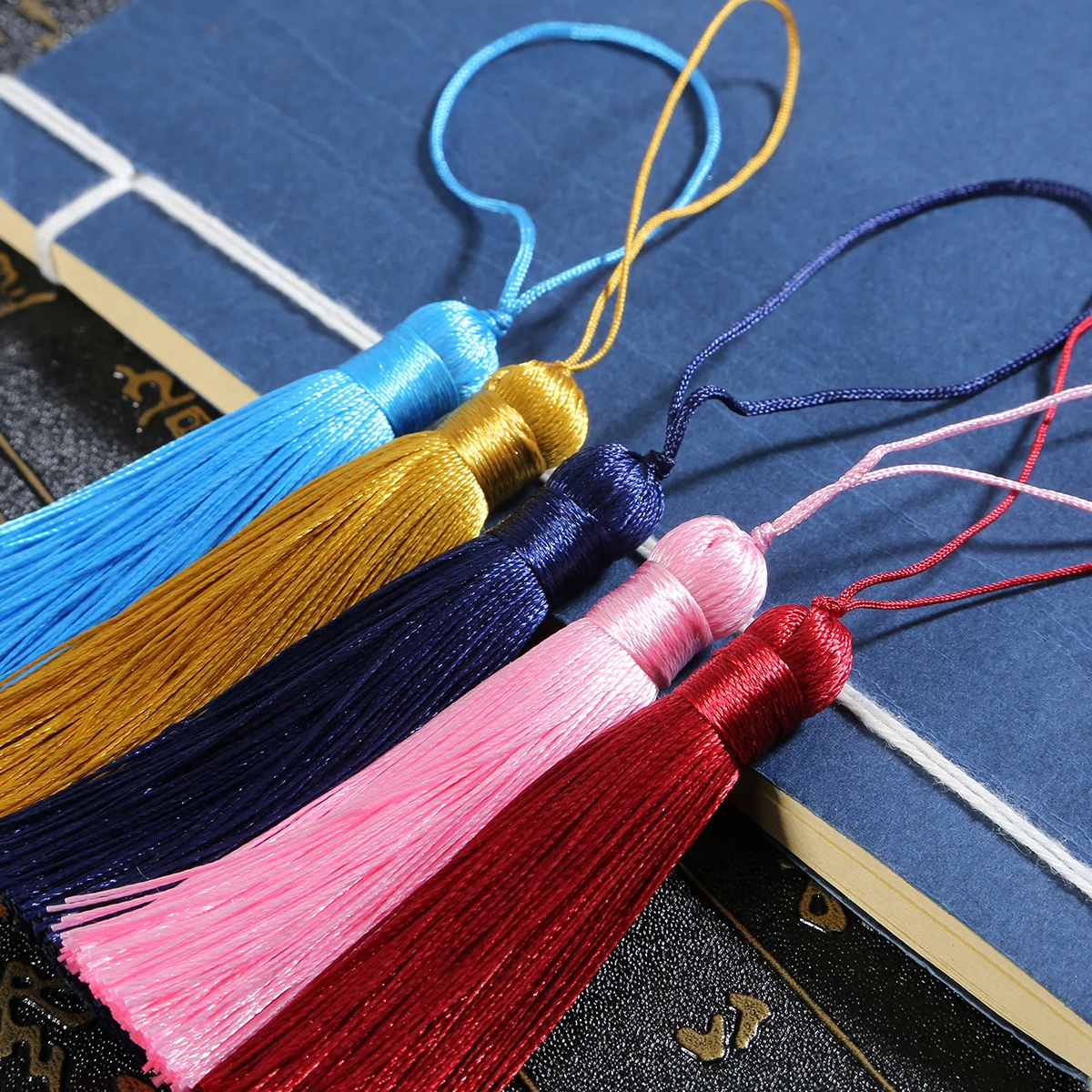 Retro Style 16 Colors 16cm Long Tassel Colorful Silk Fringe Hanging Pendant Craft Tassels for DIY Drop Earrings Jewelry Making | Украшения