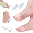 1-4 года пара пальца ноги силиконовый корректор шишки на большом пальце, ухаживает за кожей стоп ортопедические разделители для пальцев ног сепаратор для пальцев ноги коррекции площадку стопы Уход за ногами