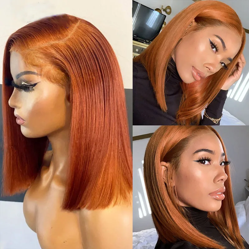 

Short Bob Cosplay Lace Front Wigs 13x4 Synthetic Fiber Hair Replacement Lace Front WIgs with Baby Hair Natural Hairline