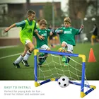 Складной мини-набор для футбольного мяча OCDAY с насосом, детские спортивные уличные игры, игрушки для детей, подарок на день рождения, пластик