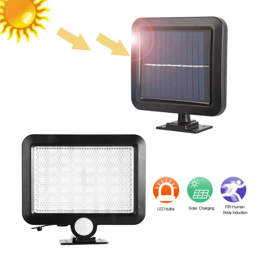 56 светодиодный светильник на открытом воздухе индукционный солнечной батарее