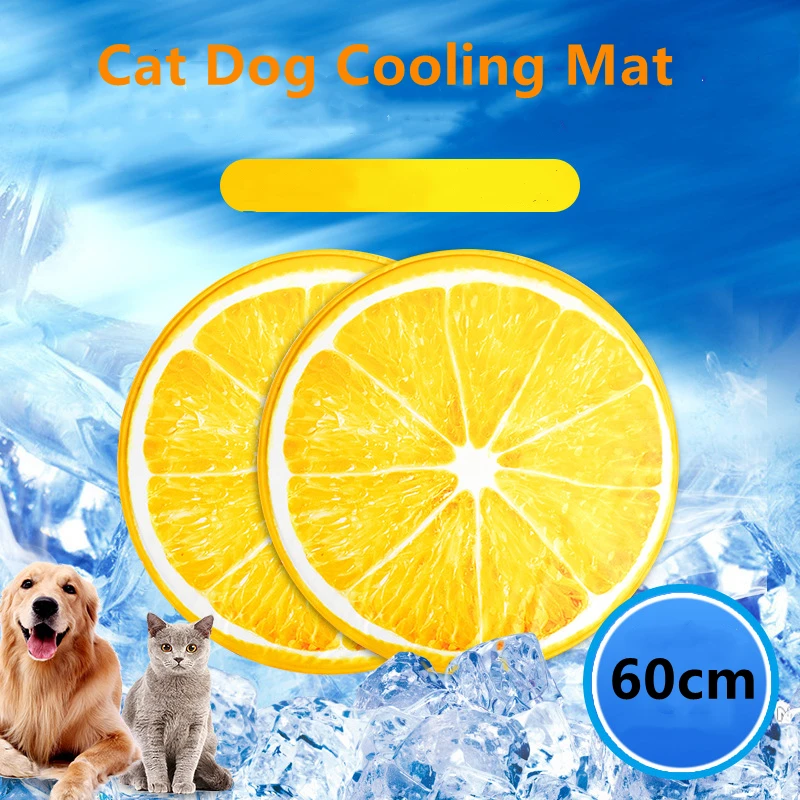 

60cm Dog Cats Cooling Mat Self-Cooling Pad Safe Gel Summer Sleeping Bed Comfort for Small Large Dogs Pets Cats Puppy Bed Sofa