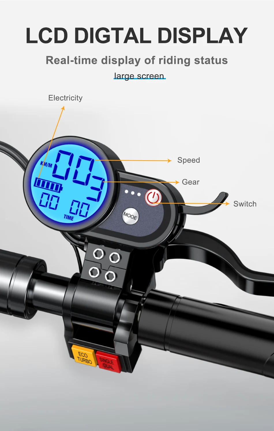 Janobike электрический скутер с сидением 2400 Вт двойной двигатель 10 дюймов шины 52 в