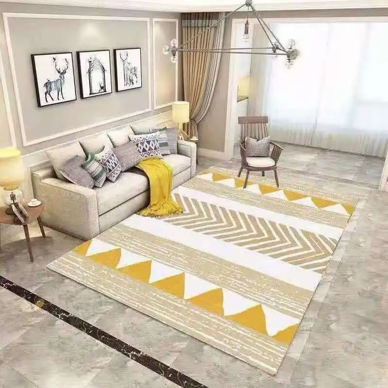 

Modern Geometric Simplicity Art Carpet For Living Room Bedroom Anti-Slip Floor Mat Fashion Kitchen Carpet Area Rugs Customizable