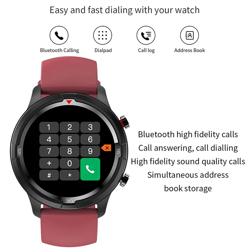 bluetooth call smart watch men sports fitness tracker with local music connect tws headset mens smartwatch for android ios phone free global shipping