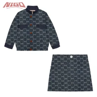 nigo new printed denim 3 14 year old childrens jacket skirt clothes coat nigo37152