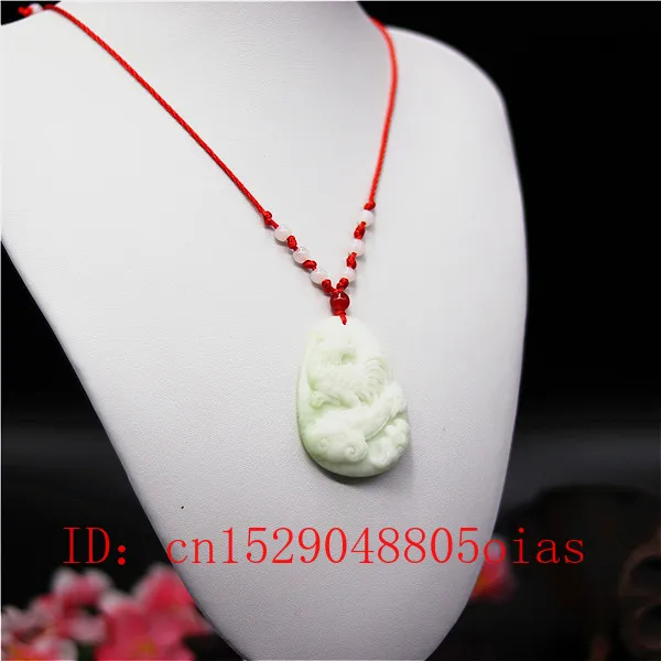 Ожерелье из натурального белого фарфора с курицей нефрита Ruyi очаровательные
