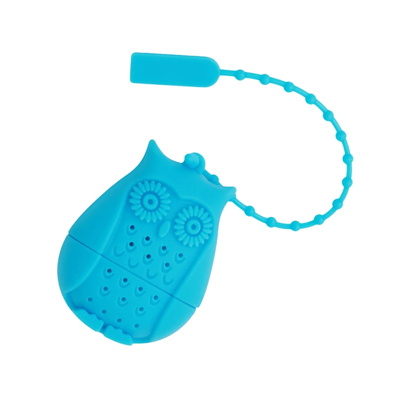 Горячая Распродажа Сова Чай сумки фильтры Силиконовый Фильтр размером с чайную