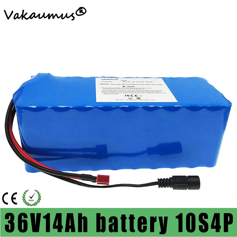 Комплект литий ионных батарей Vakaumus 36 В в 14 Ач 18650 чехол с 15 а BMS 10s встроенной