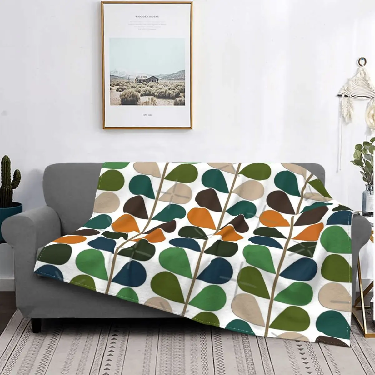 

Manta MODERN Retro de los anos 60, para cama colcha a cuadros, toalla, manta de verano, ropa de cama y fundas