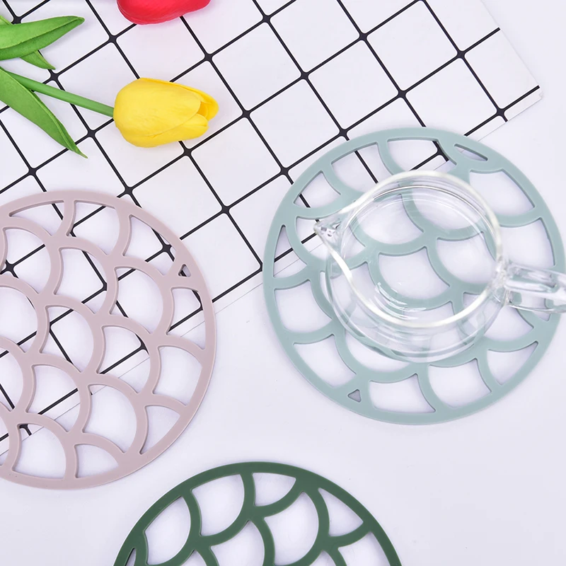 Креативная силиконовая чашка для горки в скандинавском стиле коврик круглый