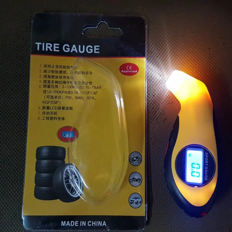 Манометр для шин электронный цифровой измеритель давления в шинах с ЖК