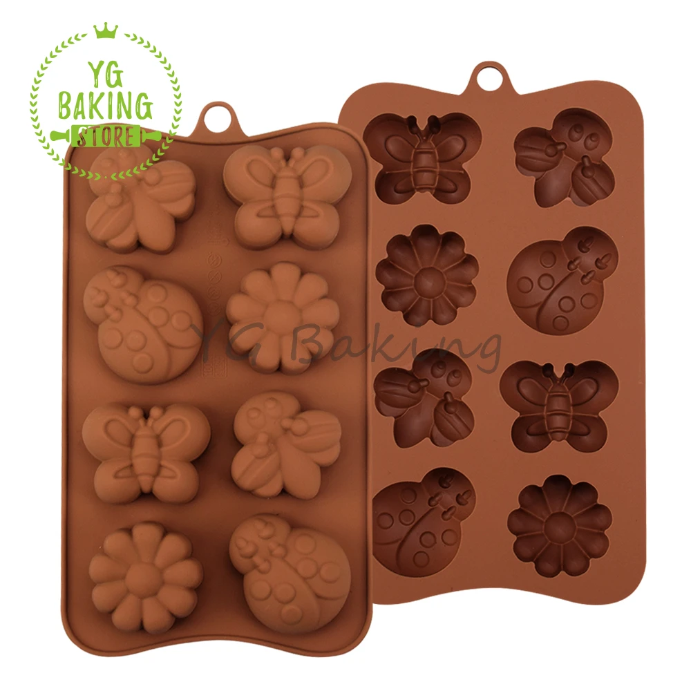 

Bee/Butterfly/Insect/Flower Craft Chocolate Silicone Mold Diy Handmade Mousse Mould Fondant Cake Decorating Tools Bakeware