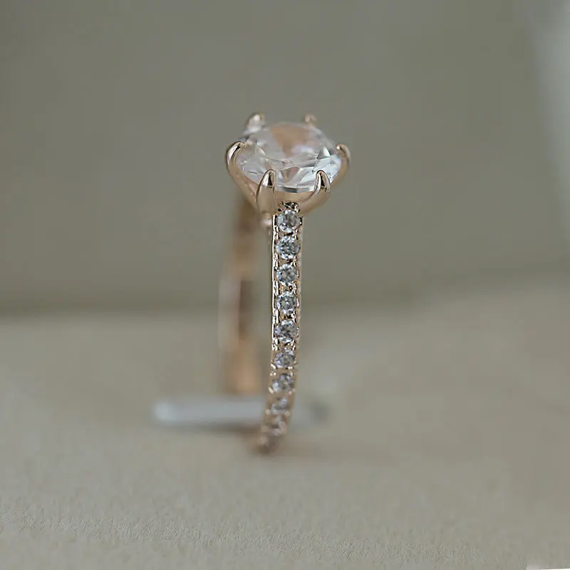 

2021 Fashion Crystal Rhinestones Rings For Women Wedding Band Jewelry Accessories Luxury Women Rings