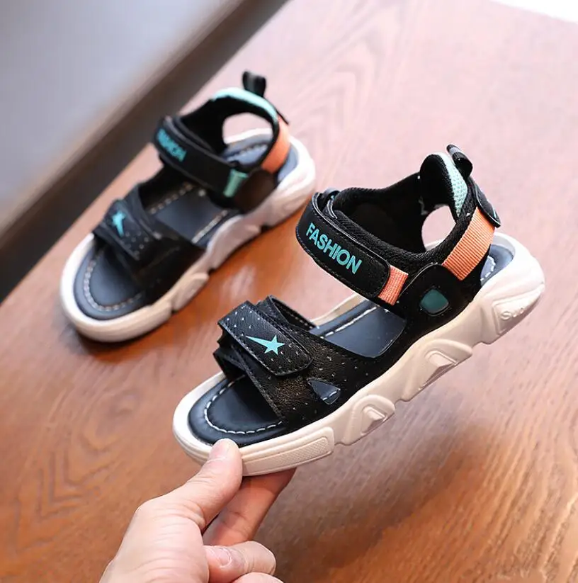 2021 летние детские сандалии из искусственной кожи повседневная обувь для
