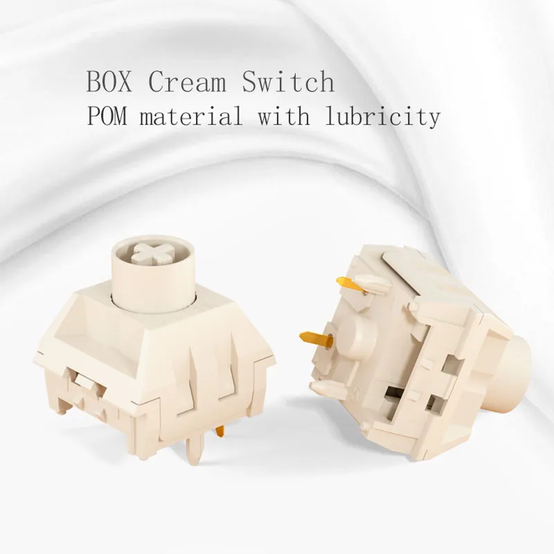 

Kailh&Novelkeys BOX Cream Mechanical Keyboard Switch liner hangfeeling MX switch 5pin POM material waterproof and dustproof