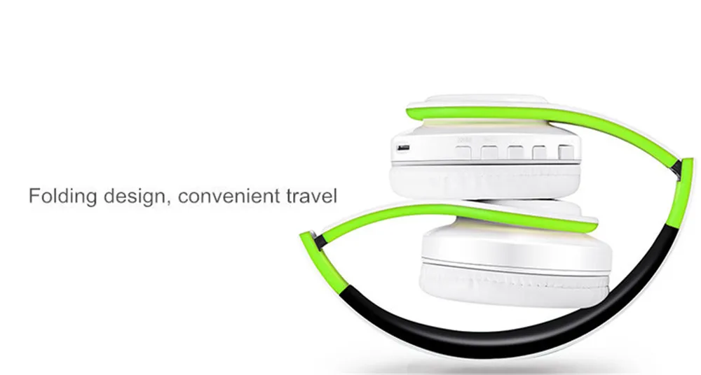 Беспроводные наушники, Bluetooth наушники, музыкальные наушники, Складная Bluetooth гарнитура с микрофоном, стерео наушники для мобильного телефона
