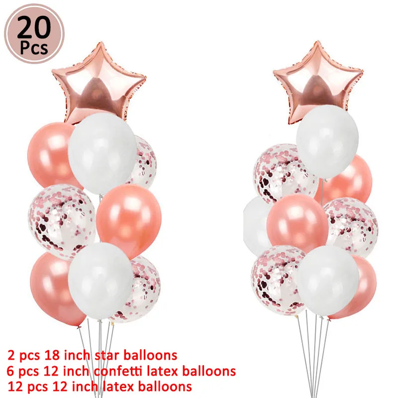 20pcs balloon 3 Lincaier 32 дюйма 62 см 30 день рождения воздушные шары счастливые 30 лет вечерние украшения для мужчин и женщин - Цвет: 20pcs balloon 3