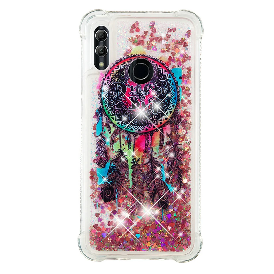 Big Dreamcatcher Блестящий Жидкий чехол с блестками для huawei Honor 10 Lite mate 20 Pro P30 Pro P20 P10 P9 P8 Lite P Smart Quicksand чехлы - Цвет: Big Dreamcatcher