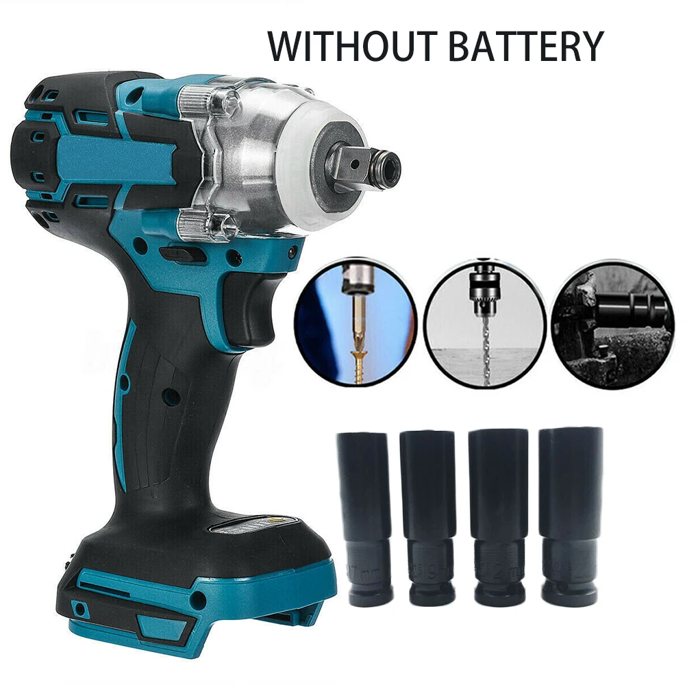 18V бесщеточный Электрический ударный гайковерт комплект гнезд удара с большим