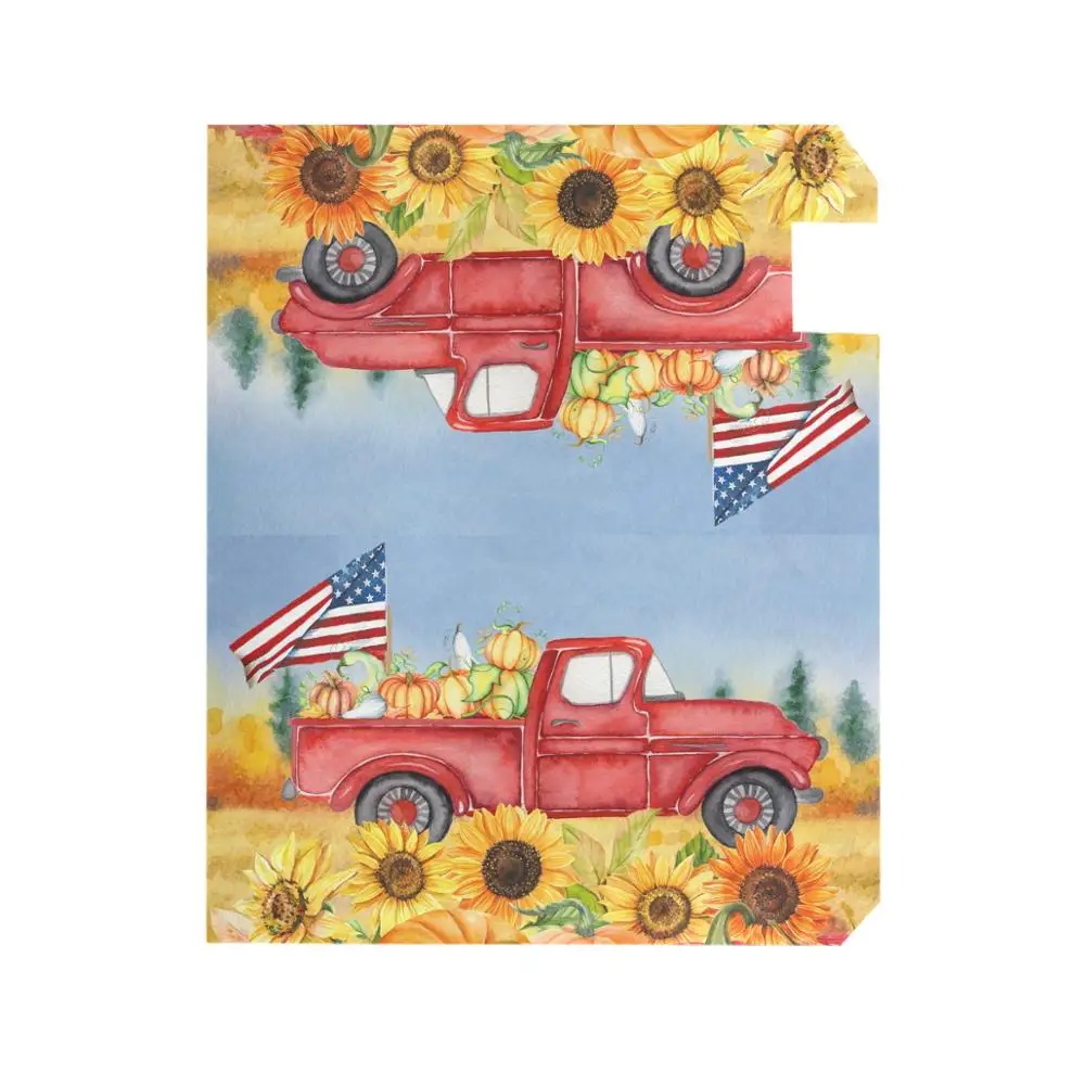 Магнитный чехол для ящика с подсолнухами американский флаг декоративная