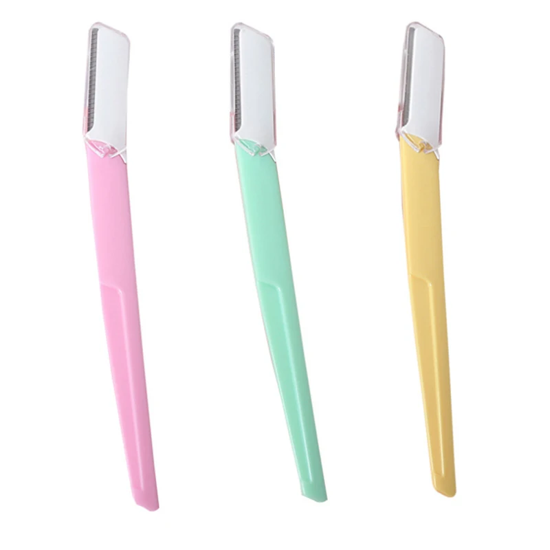 

Eyebrow Trimming Knife Beauty Tool Eyebrow Trimming Artifact Portable Color Sharp And Safe 3 Packs