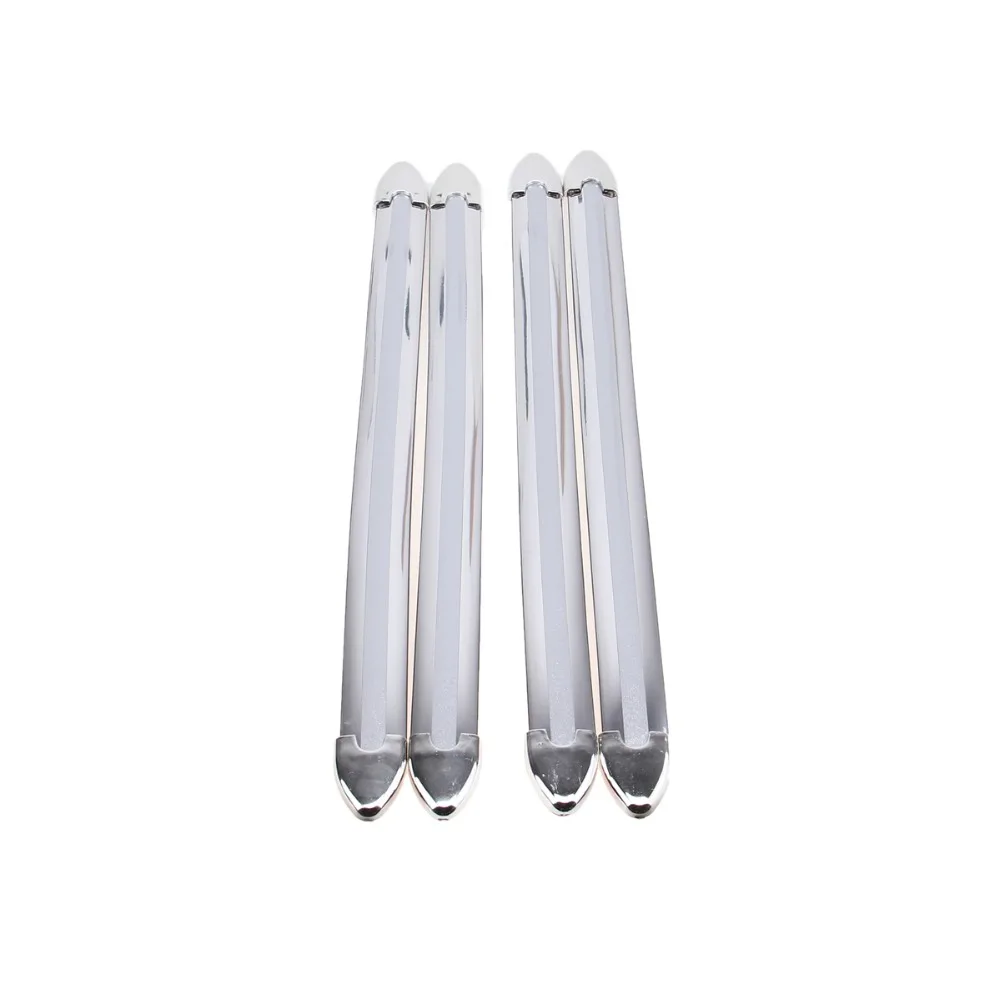 Защитные уголки для автомобиля posbay хромированные серебристые резиновые|bar