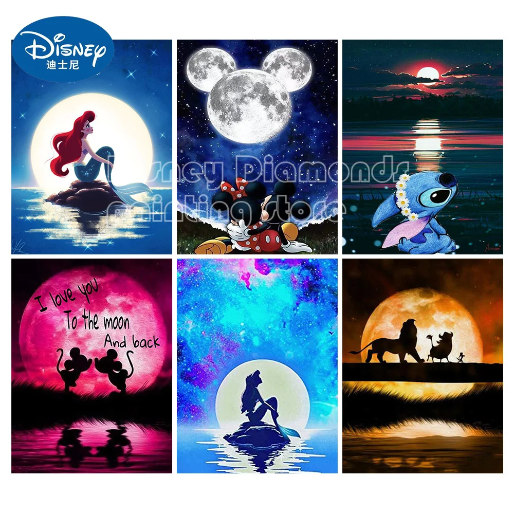 

Mermaid Digital Oil Painting Disney Cartoon Mickey Mouse Sale Home Decoration