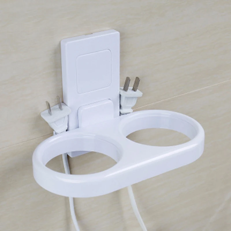 Ванная комната настенный пластиковый фен для волос Органайзер держатель Зубная