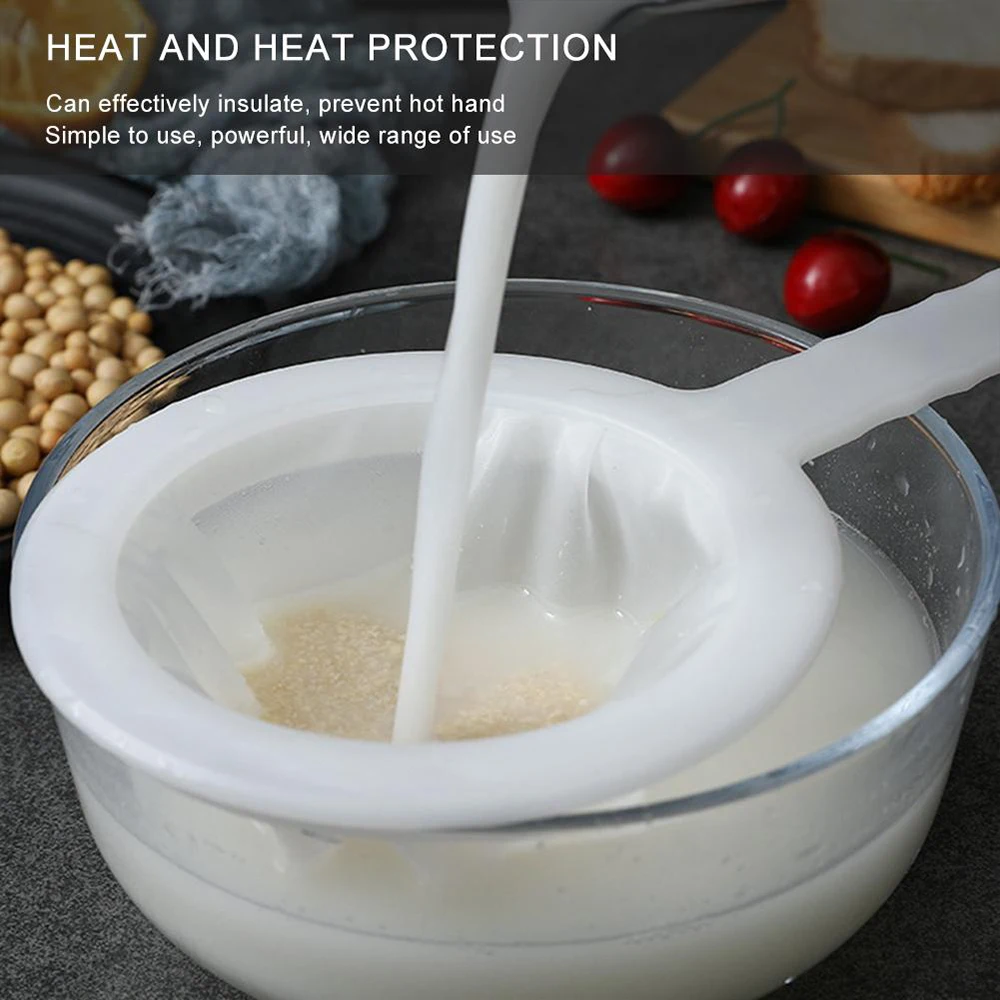 

100/200/400 Mesh Reusable Fine Mesh Wine Strainer Juice Soy Milk Nut Milk Tea Nylon Filter Bag Handheld Food Coffee Filter