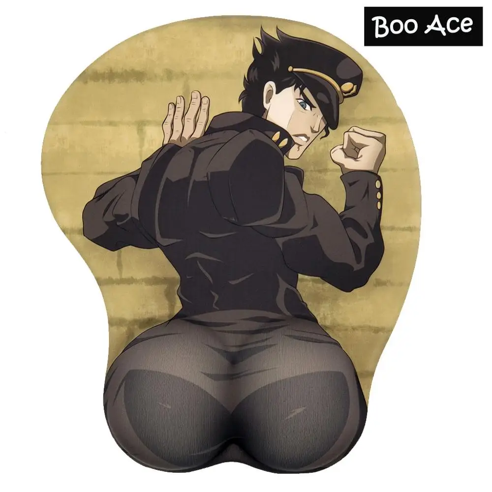 3D коврик для мыши Jotaro Kujo с подставкой запястья | Компьютеры и офис