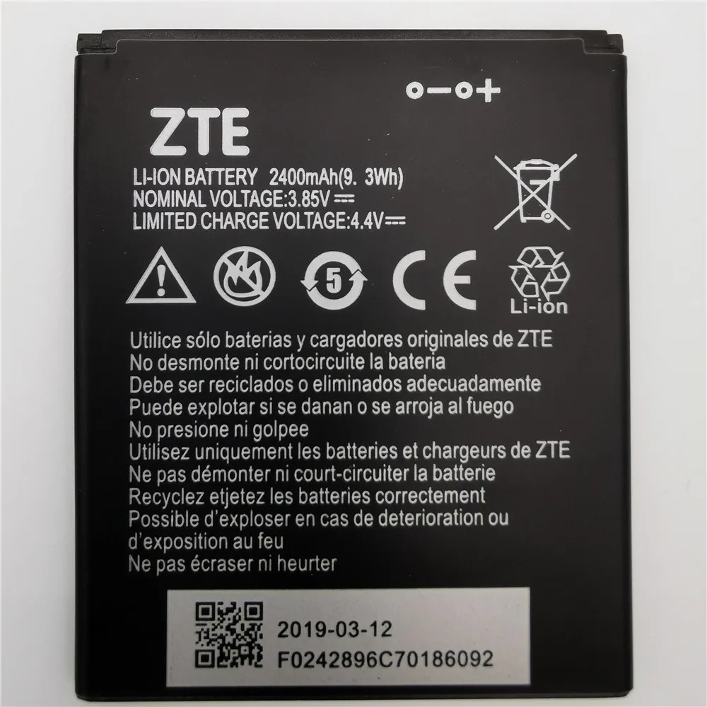 100% реальная батарея 2400 мАч Li3824T44P4h716043 для ZTE Blade A520 A521 BA520 Высококачественная +