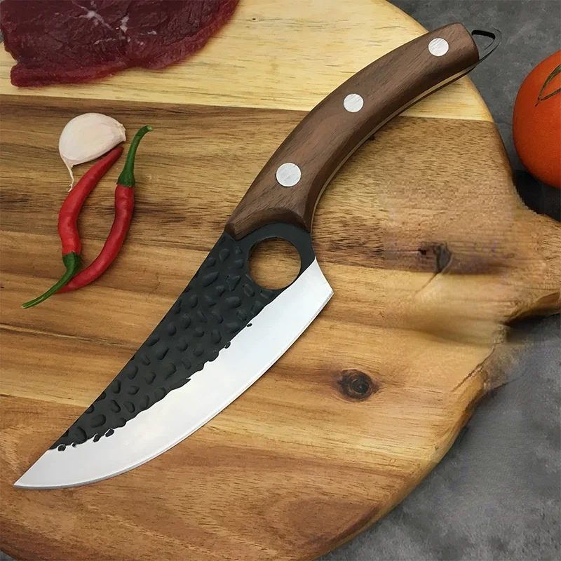 

Шеф-нож, кованый нож из нержавеющей стали для мясника, искусственный нож для мяса, рыбы, фруктов, овощей, нож для костей, мясницкий нож