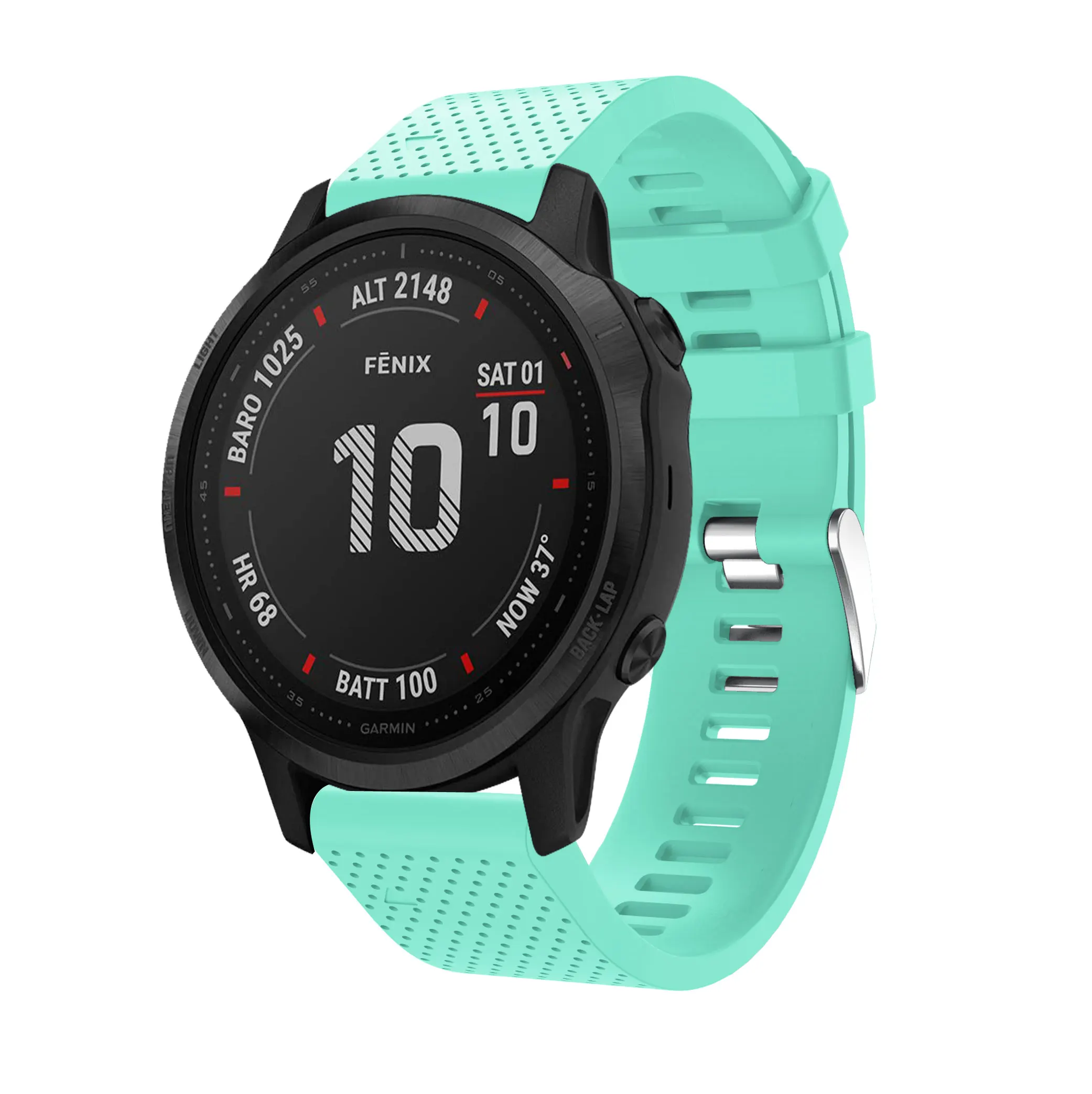 Фото Классический ремешок для часов Garmin Fenix 5S, мягкий спортивный силиконовый ремешок для Garmin Fenix 6S, Смарт-часы, быстросъемный модный ремешок на за... №2