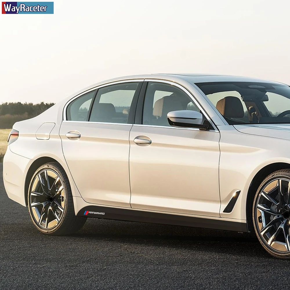 M эффективная дверная боковая юбка Наклейка для BMW F20 F40 F22 F30 E90 F32 F10 F06 F07 F46 M3 M4 M5 E60 Z4