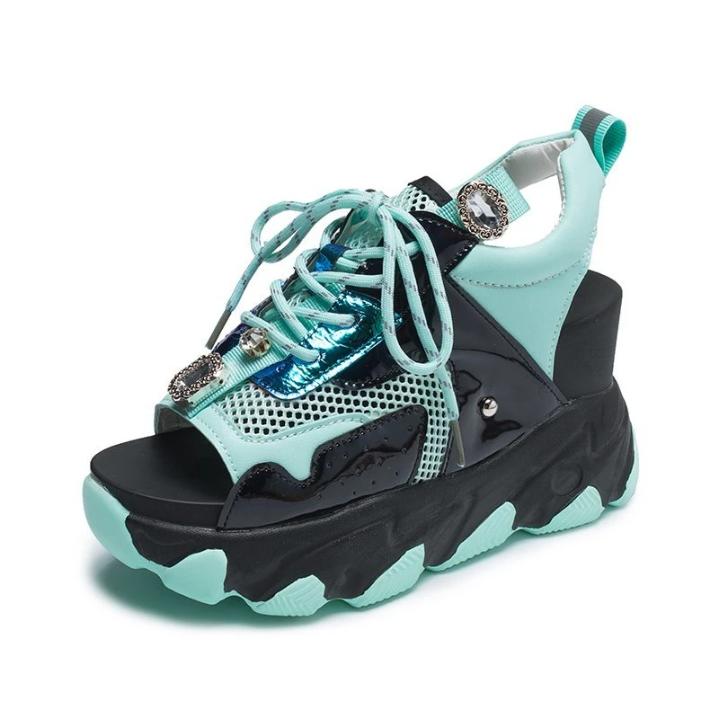 Женские массивные сандалии 2020 роскошные дизайнерские модные на платформе со