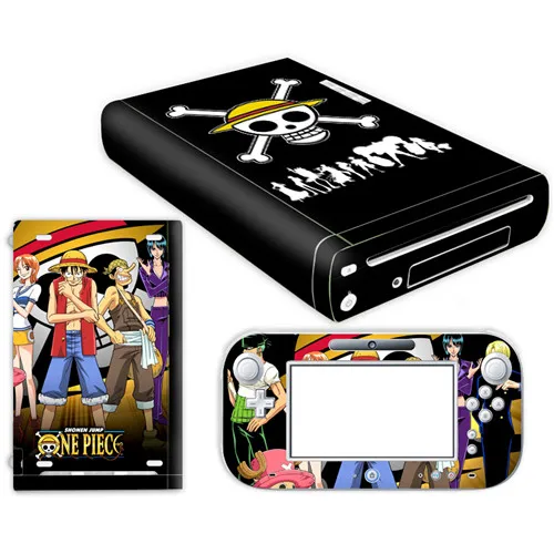 YS-WIIU-0071 Аниме one piece Luffy стикер кожи для nintendo wii u консоль крышка с пультами контроллер скины для геймпад для nintendo wii u наклейка - Цвет: YS-WIIU-0071