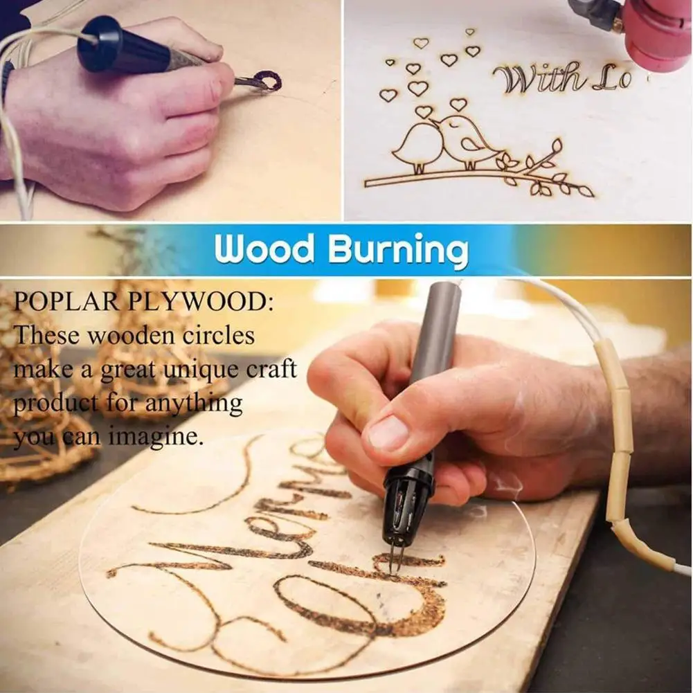 

DIY Unfinished Round Wood Slice Natural Tree Bark Log Art Discs Accessories Handicraft Material Craft Circles Z7X5