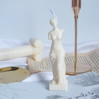 Венера богиня ароматерапия Силиконовые ручной работы лампы в форме свечи формы DIY 3D женский воск штукатурка портрет поставки пресс-форма для украшения дома