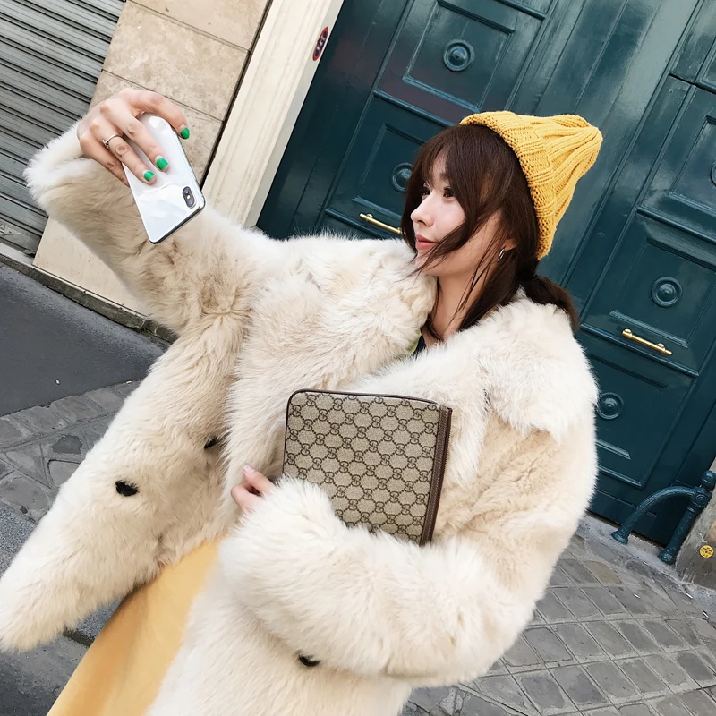 

Tuscana Sheepskin Coat Women Real Sheep Fur Shearling Jacket Long Sleeve Natural Sheepskin Shearling Coats rf0305