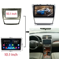 2din car dvd frame audio fitting adaptor dash trim kits facia panel 10 1 for toyota camry solara2006 09 double din radio player