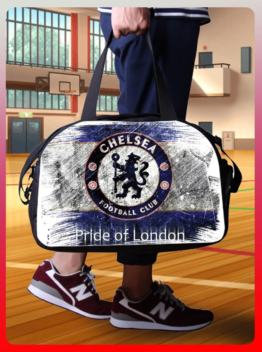 Спортивная сумка с принтом Футбол (ФК Челси спортивная пеле роналдо месси бэкхэм