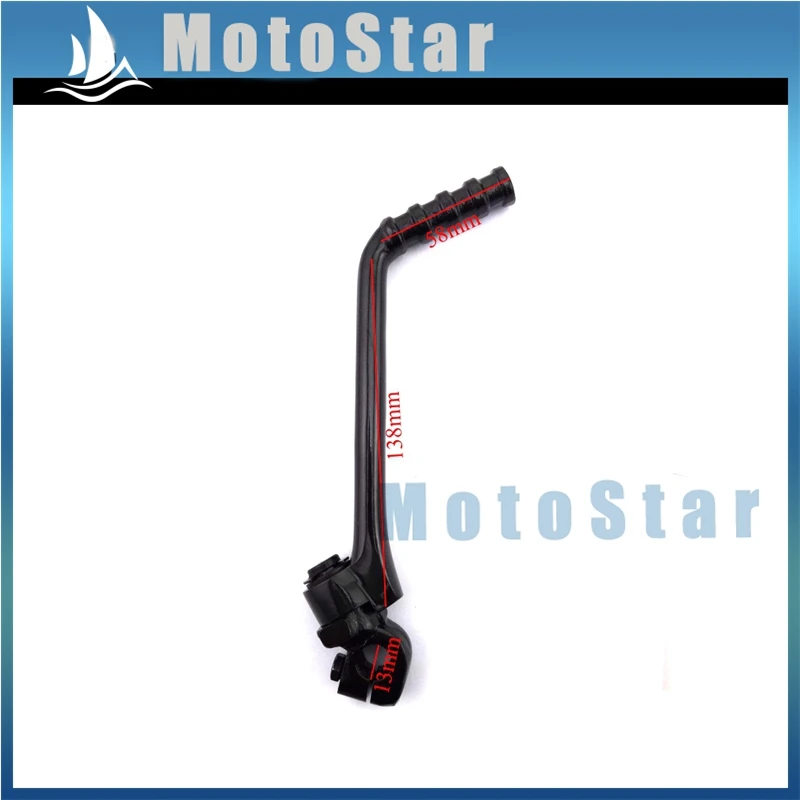 13 мм черный рычаг стартера для двигателя 50cc 70cc 90cc 110cc 125cc Z155 китайский мотоцикл