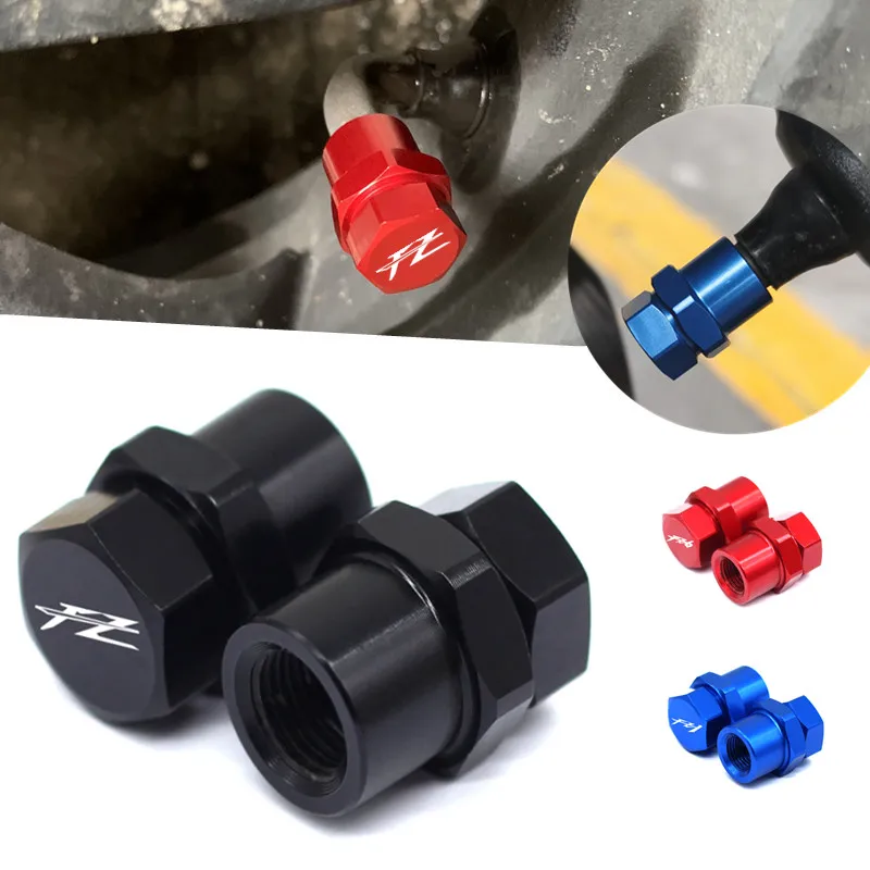 

Motorcycle CNC Aluminum Wheel Tire Valve Stem Caps Airtight Covers Accessories With logo FZ For YAMAHA FZ FZ1 FZ6 FZ8