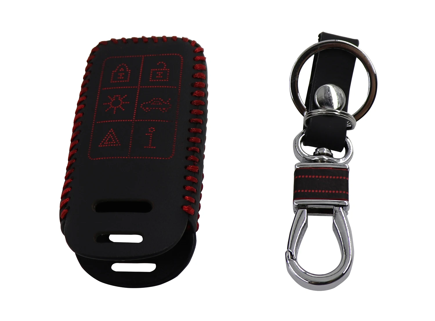 Чехол для брелка с ключом из натуральной кожи дистанционным управлением Volvo 6