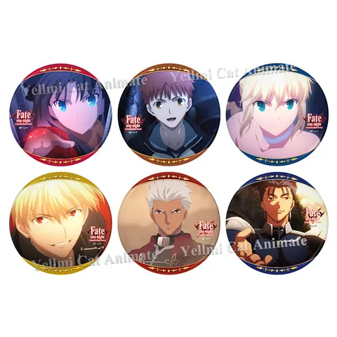 1 шт. 58 мм значки Fate stay night Tohsaka Rin The Holy Grail War модная женская брошь