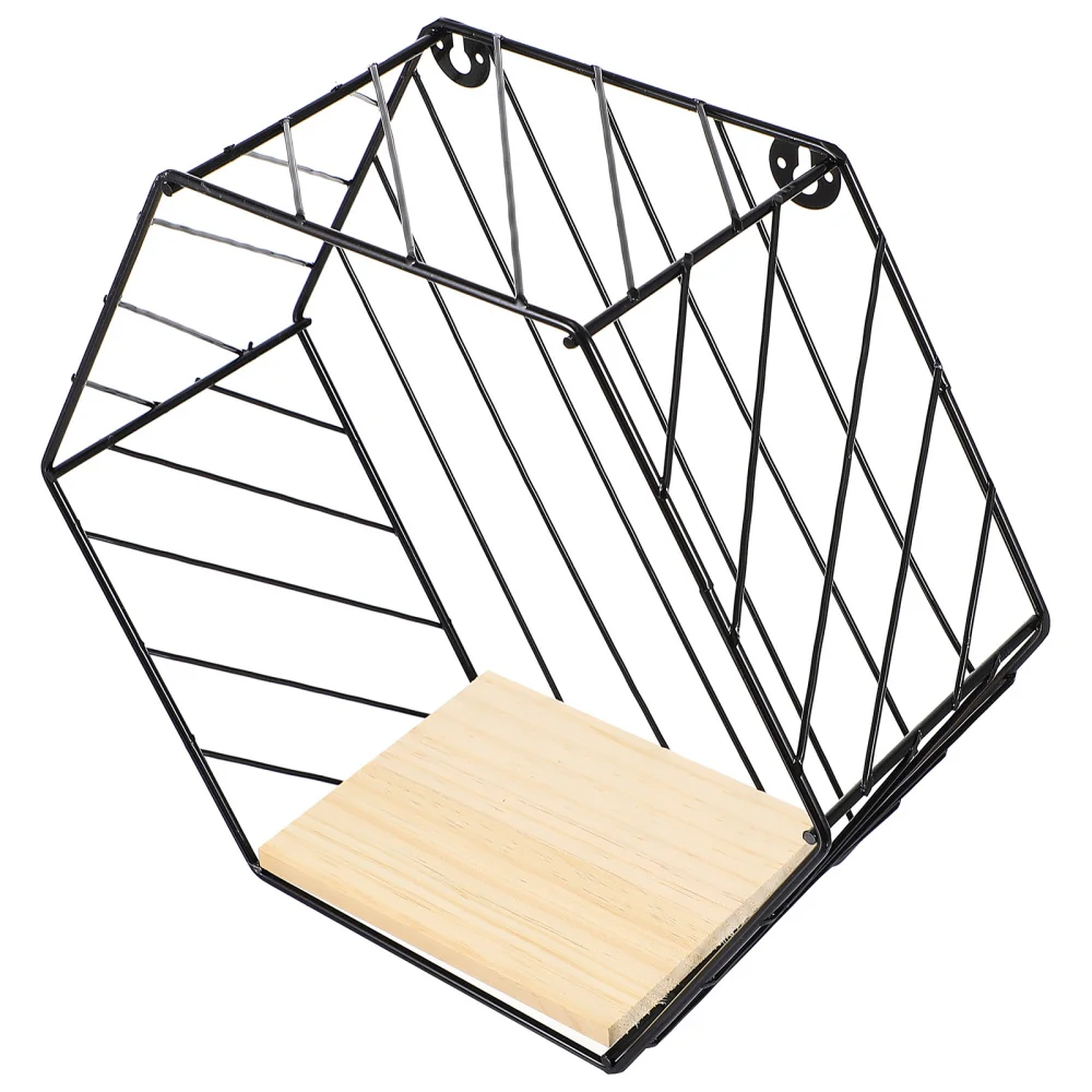 

Iron Wall Shelf Kitchen Bathroom Wall Mounted Storage Rack for Home Decor